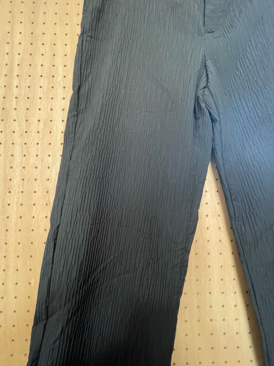 ZARA プリーツイージーパンツ ザラ メンズ ジョガーパンツ ブラック_画像3