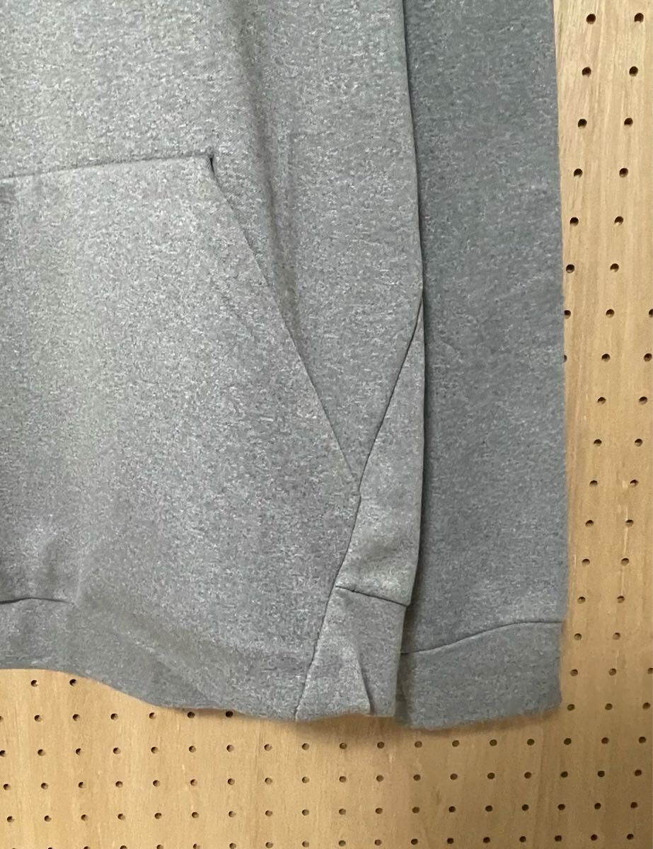 NIKE DRI-FIT スウッシュロゴ プルオーバーパーカー グレー ナイキ フーディー_画像5