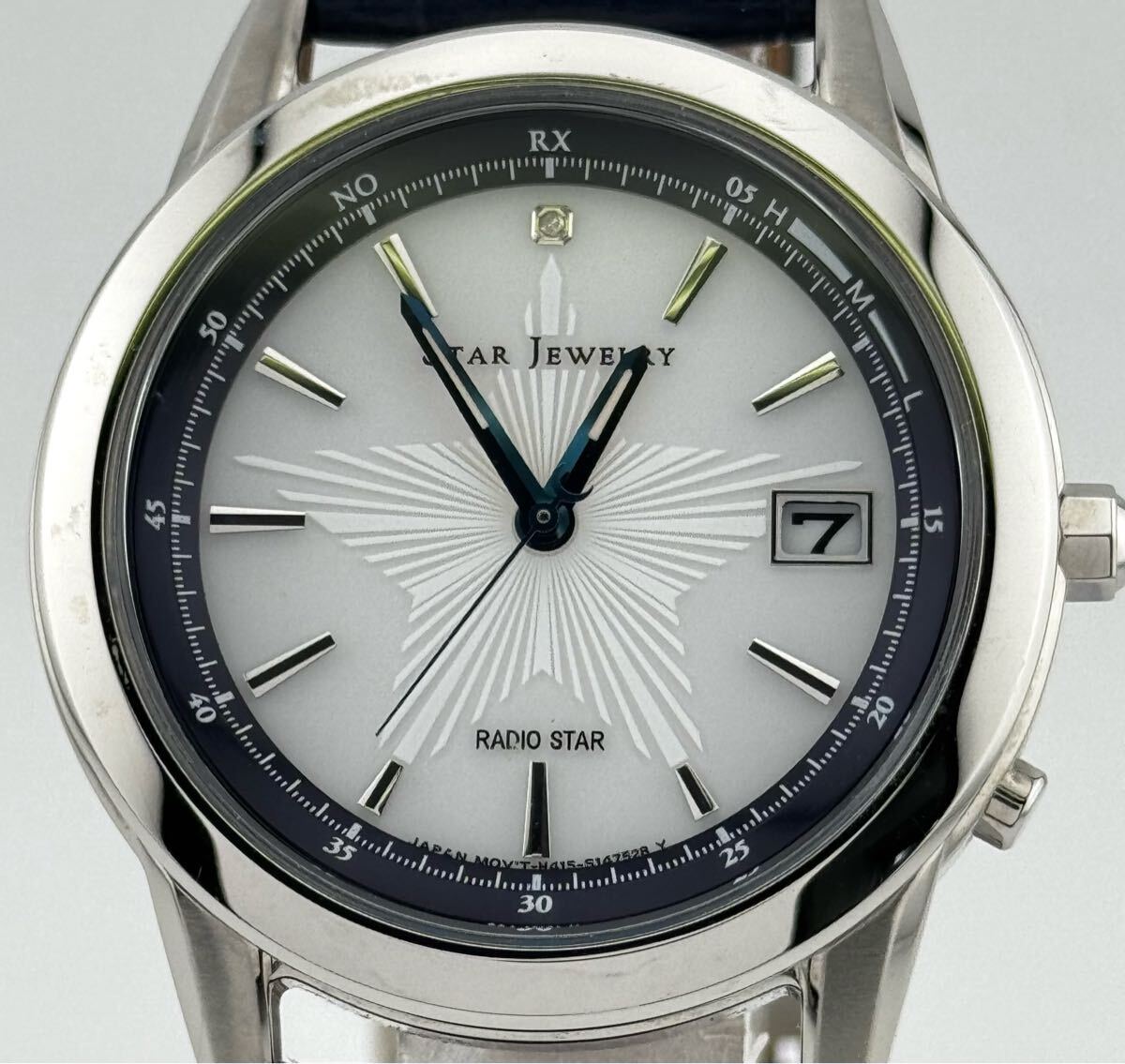 【スタージュエリー?。眱摇俊　窼TARJEWELRY」 　H415-S106257 星　デイト　腕時計　ソーラー　稼働　L21641
