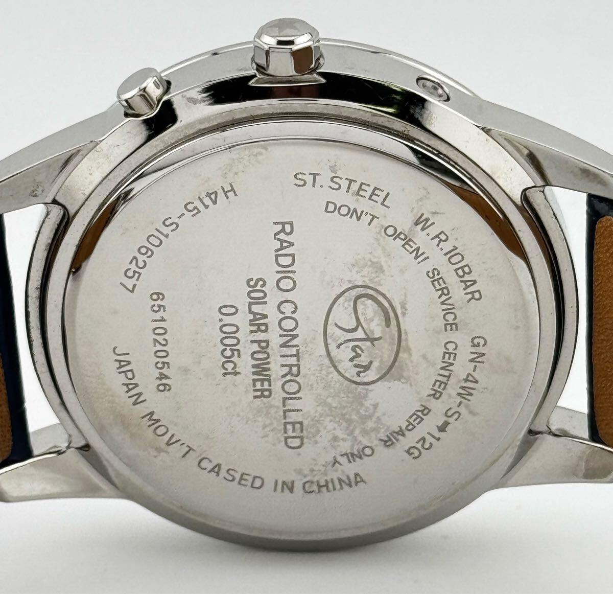 【スタージュエリー?。眱摇俊　窼TARJEWELRY」 　H415-S106257 星　デイト　腕時計　ソーラー　稼働　L21641