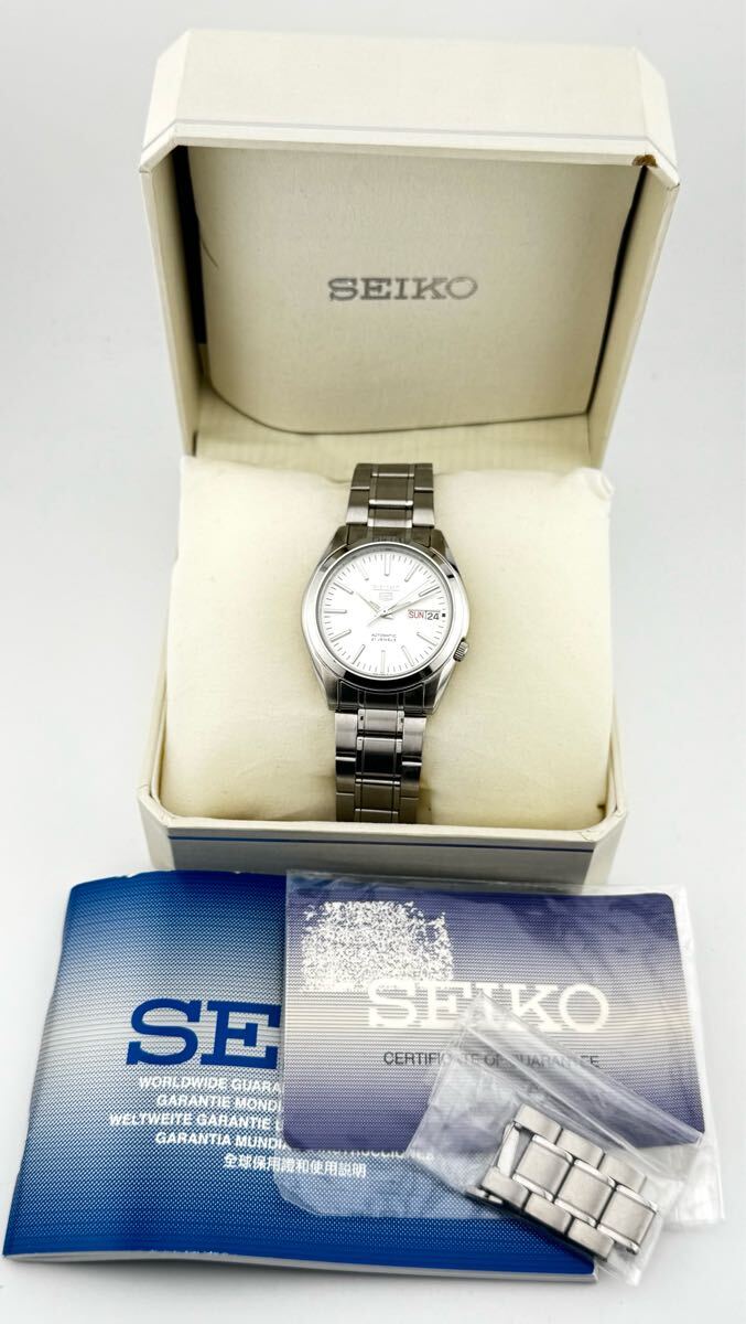 【年中無休】 セイコー 1円~】 「SEIKO」 7S26-01V0 ファイブ デイデイト 白 アルバ