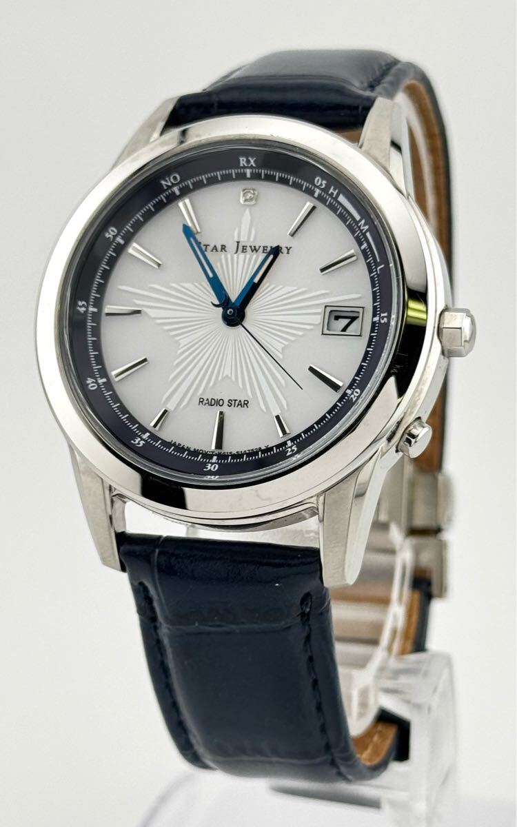 【スタージュエリー?。眱摇俊　窼TARJEWELRY」 　H415-S106257 星　デイト　腕時計　ソーラー　稼働　L21641