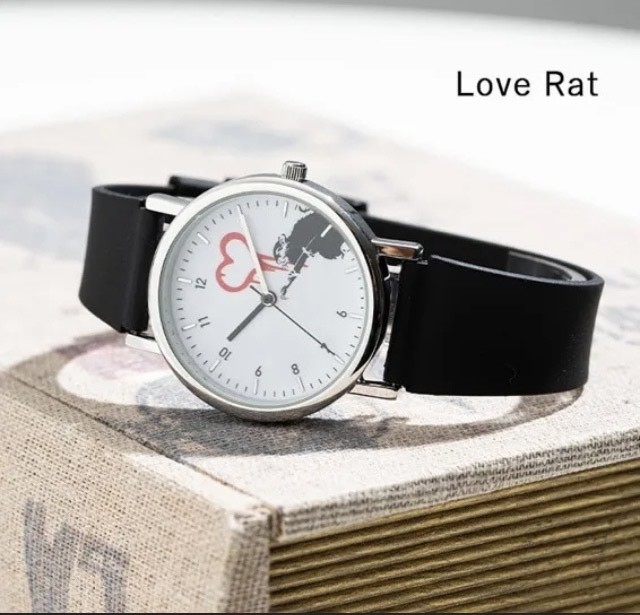 新品　デッドストック ウォッチ バンクシー　ラブラット　ジェイアクシス BRANDALISED WATCH J・AXIS Love Rat Plasticbelt_画像2
