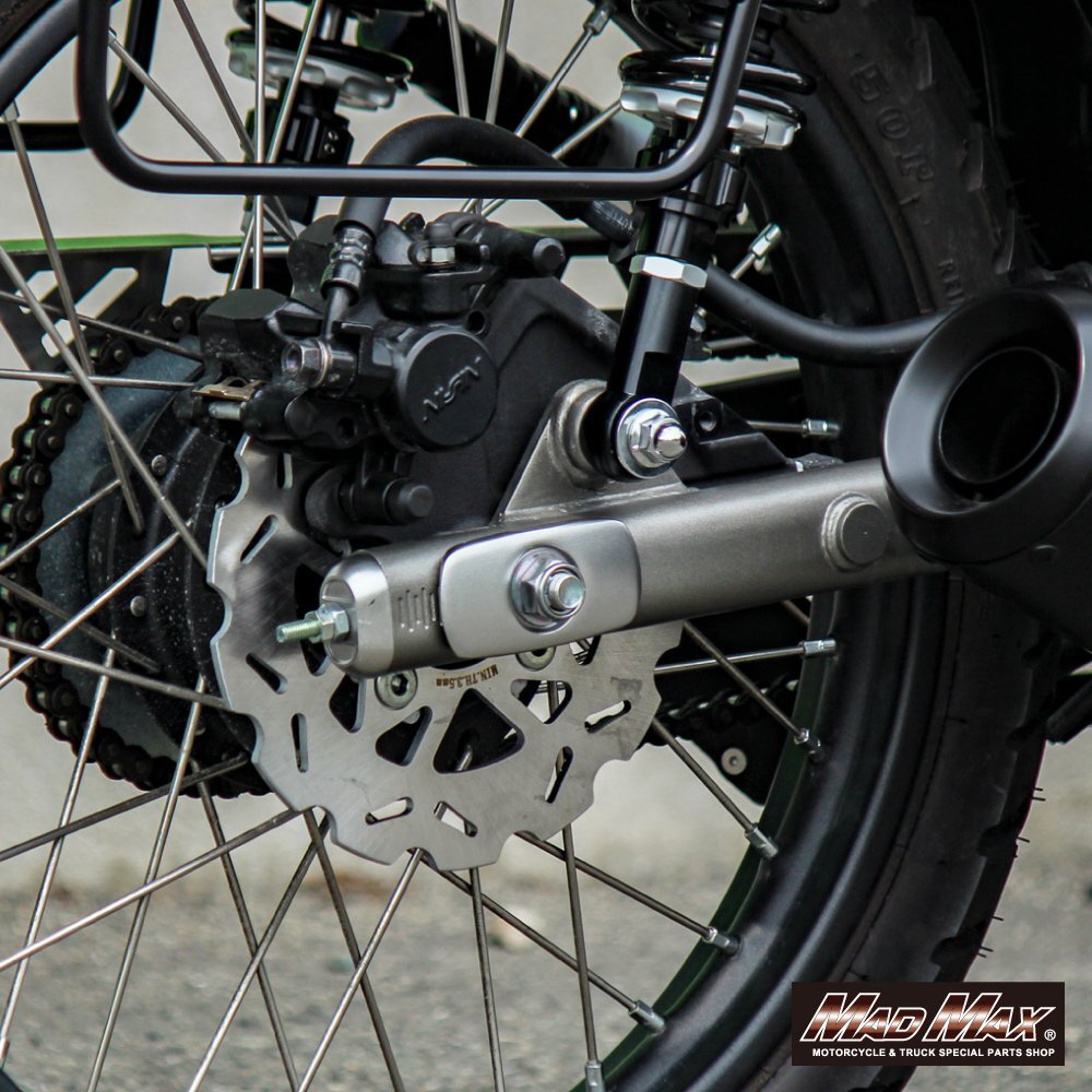 Mr Quick制 HONDA ホンダ CT125 ハンターカブ JA55 JA65 190mm リア ウェーブ ブレーキ ディスク シルバー 補修 修理 カスタムドレスアップ