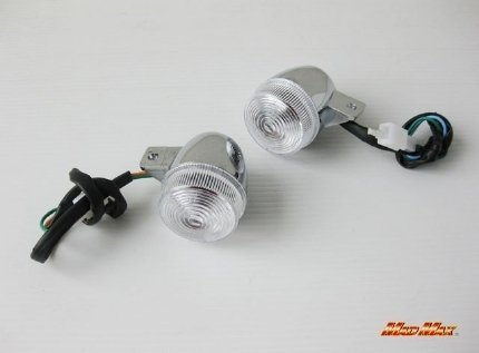  аксессуары для мотоцикла HONDA Honda / Monkey Gorilla оригинальный модель бесцветный указатель поворота 2 шт SET( металлизированный )/ ремонт ремонт custom и т.п. [ стоимость доставки 800 иен ]