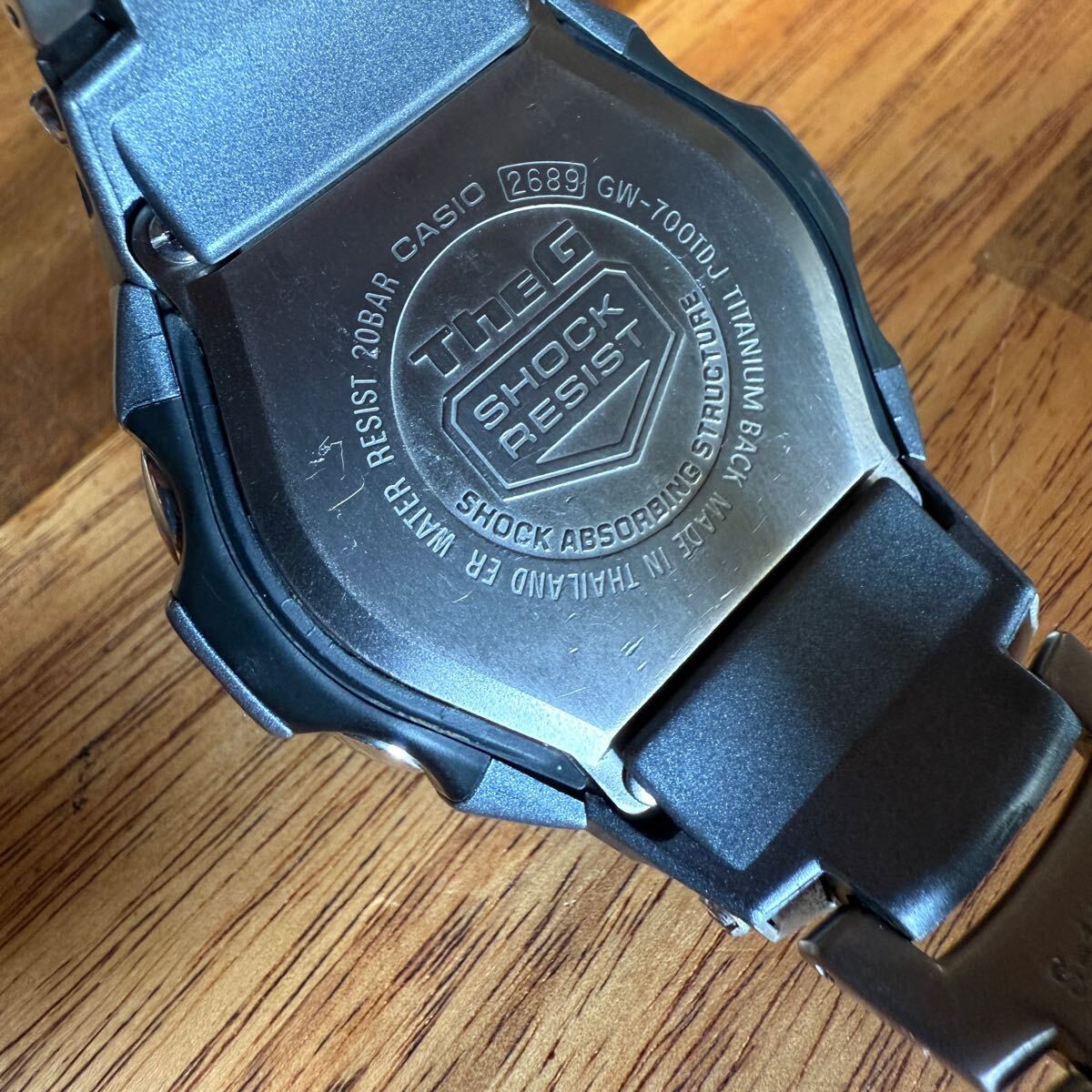 1円スタート】CASIO G-SHOCK GW-700TDJ 電波ソーラー チタン