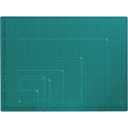 新品 PLUS 48-586 グリーン 450×600mm A2 両面 カッターマット プラス プラス 9