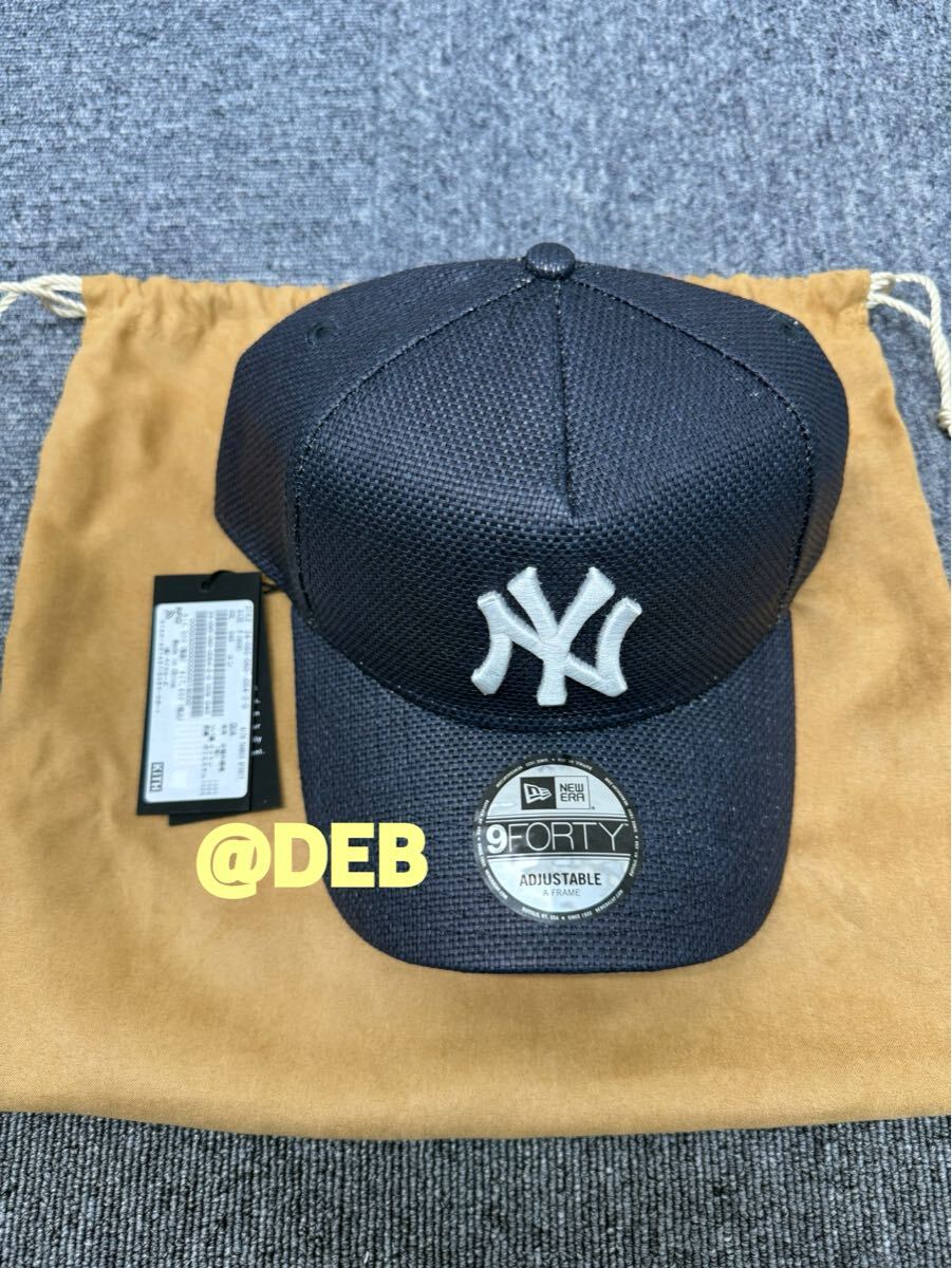 【KITH】New Eraコラボ☆NYヤンキース ラフィア9FORTY キャップ Kith x New Era for the New York Yankees Raffia 9FORTY A