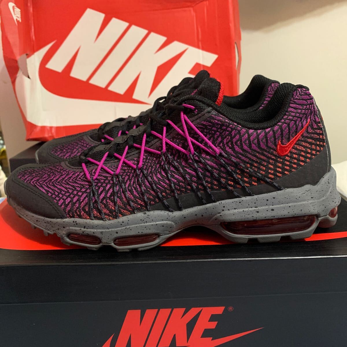 AIR MAX 95 ULTRA JACQUARD "GAME ROYAL BRIGHT CRIMSON" 749771-406 (ゲームロイヤル/ブラック/ブライトクリムゾン/アンスラサイト)