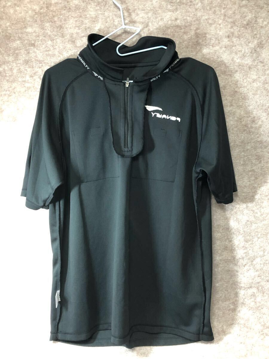 ペナルティ PENALTY サッカー 審判シャツ 半袖 レフリー Oサイズ (XL)