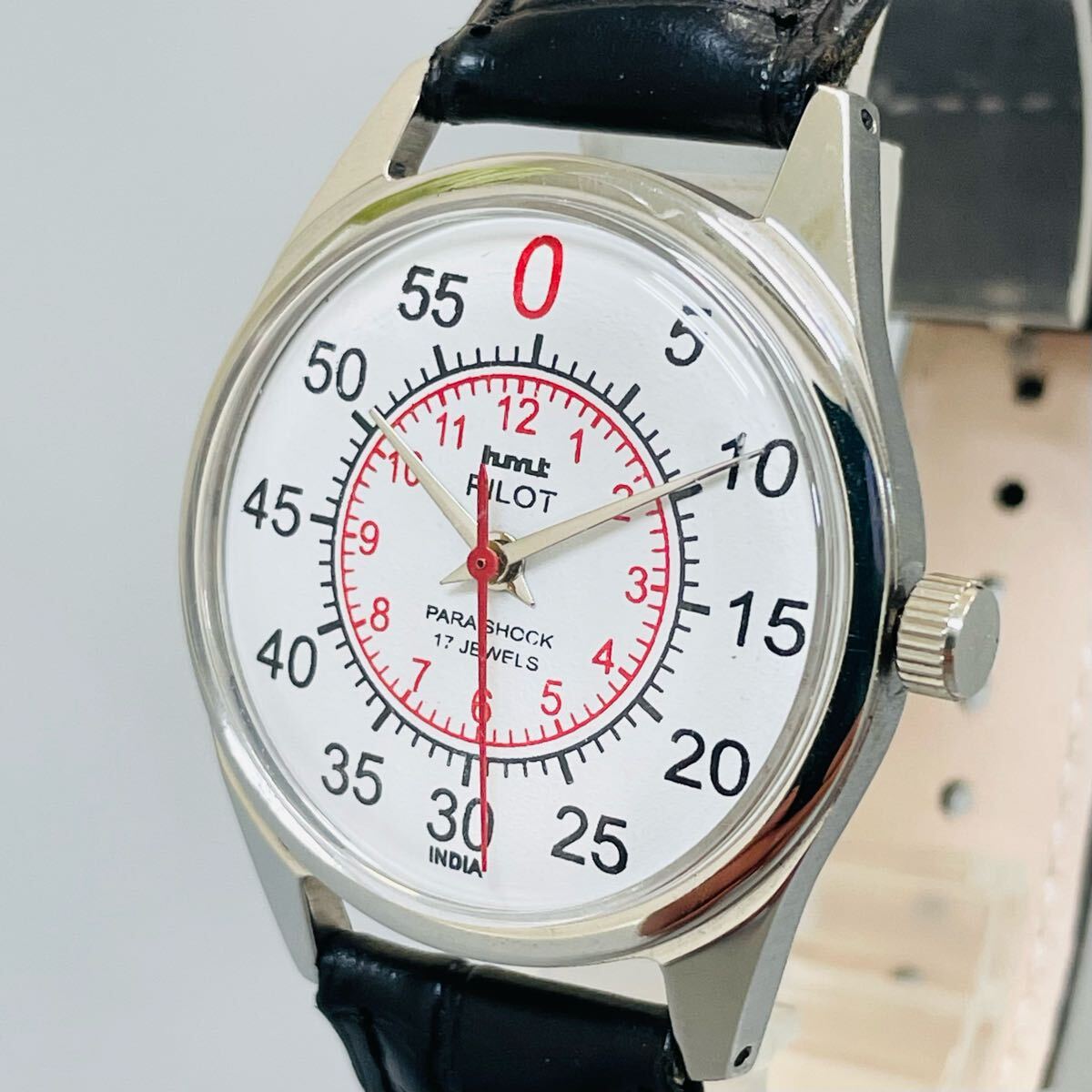 【やや訳アリ】1円　hmt HMT/機械式/手巻き/ウォッチ/メンズ腕時計/ヴィンテージ /1970年代/アンティーク/中古品/即日発送 可愛い