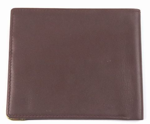 ★1円スタート 売り切り★Cartier/カルティエ★本革★ボルドー/ワインレッド★二つ折り 札入/財(cái)布/チケット入れ★A(－)ランク