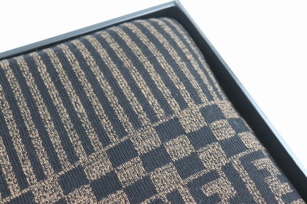 ★1円スタート 売り切り★未使用★FENDI/フェンディ★ズッカ★ウール 100％★毛布/ブランケット★160cm×220cm★Nランク★