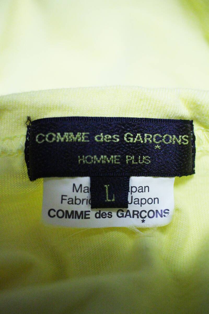 Lサイズ コムデギャルソンオムプリュス異素材二重袖Tシャツ孵化ハッチング期アーカイブ COMME des GARCONS HOMME PLUS 2014年春夏 2014SS