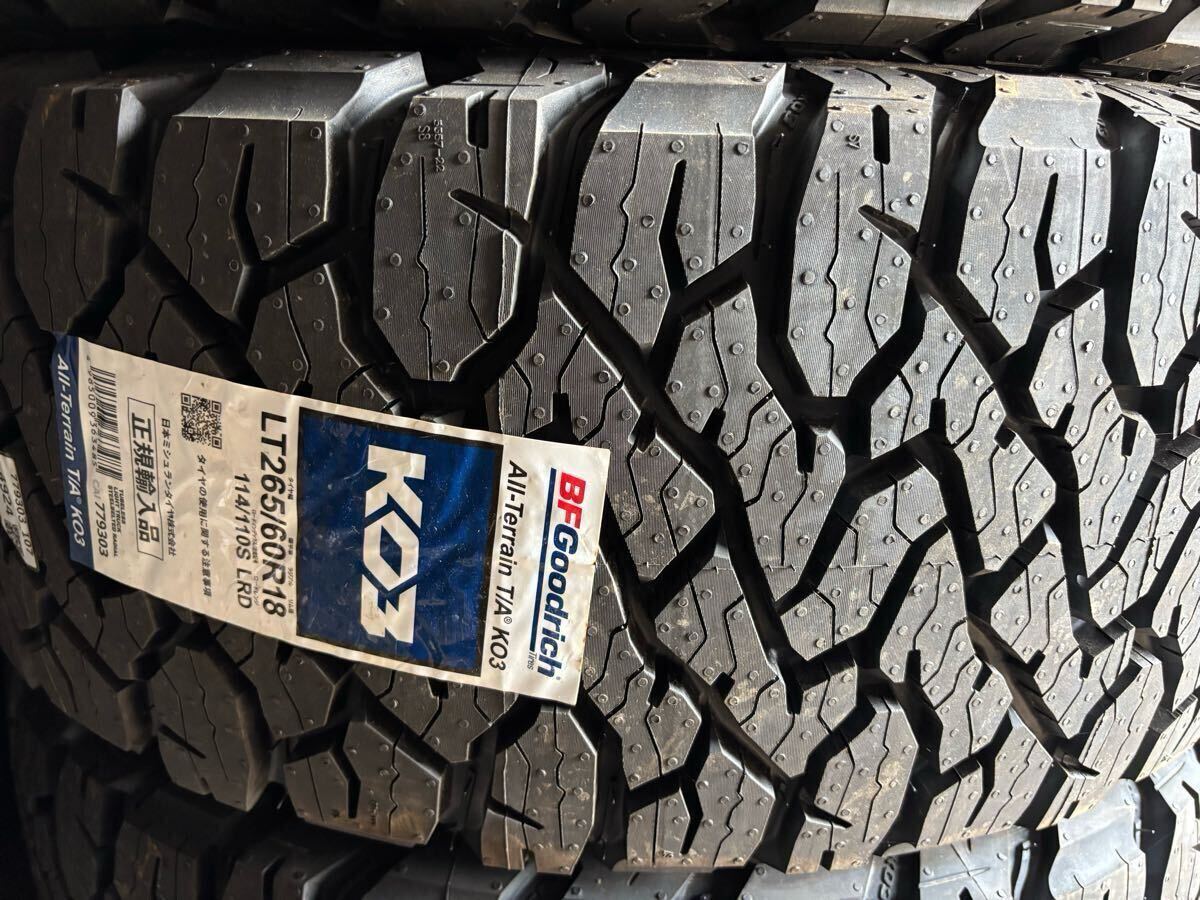 BF Goodrich 265/60R18 4 шт. комплект KO3 All-Terrain All-Terrain 2024 год производства Prado Hilux G Class 