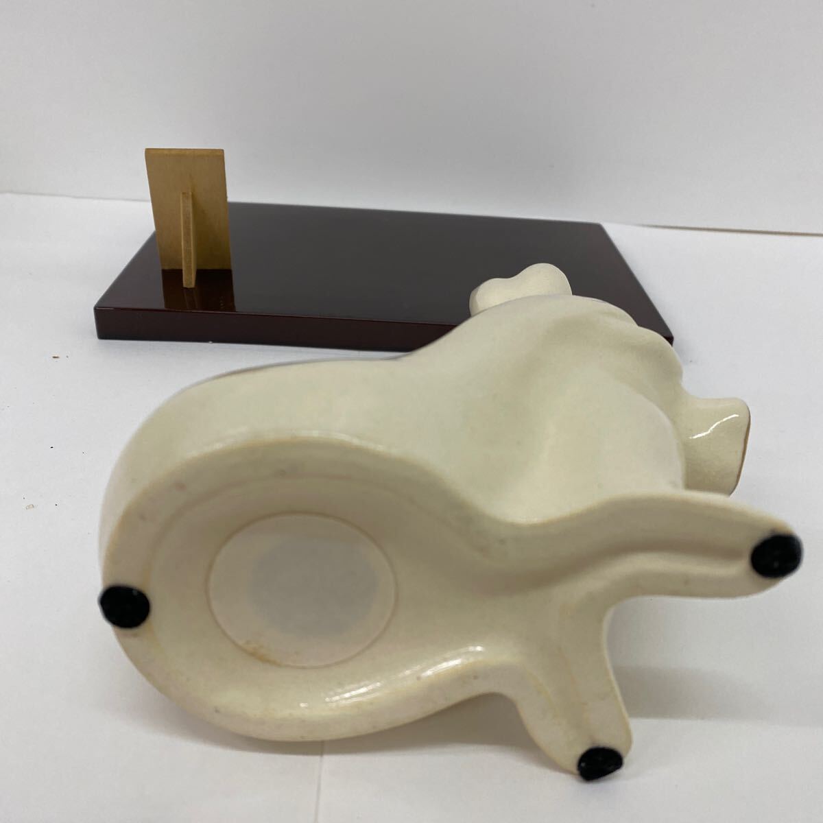 72　中古　縁起干支　たち吉　置物　うさぎ　「卯歳」　陶器制　うさぎどし　うどし　創(chuàng)作陶器　招福干支　薬師窯　