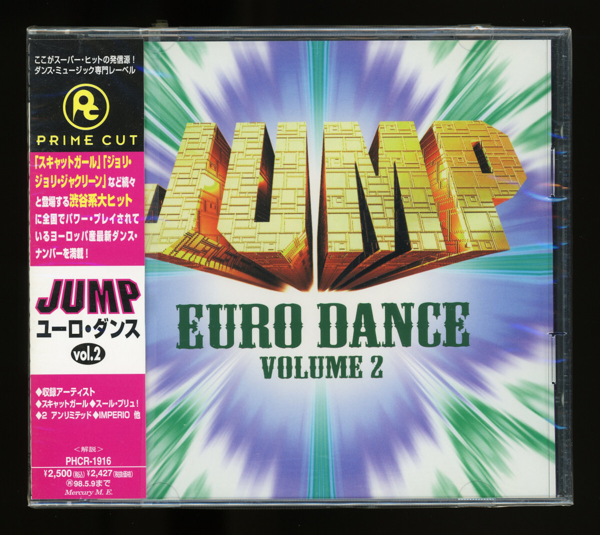 【CD】Jump Euro Dance Volume 2 [Prime Cut - PHCR-1916] Still Sealed 新品未開(kāi)封品 送料無(wú)料