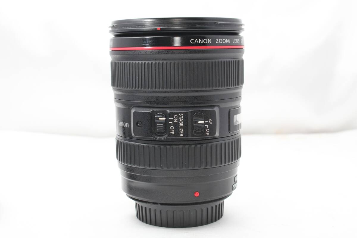 ★【美品 フルサイズ 初心者におすすめ】 Canon EF24-105mm F4 L IS USM ★ 手振れ補正 純正レンズフード付き Ｌレンズ