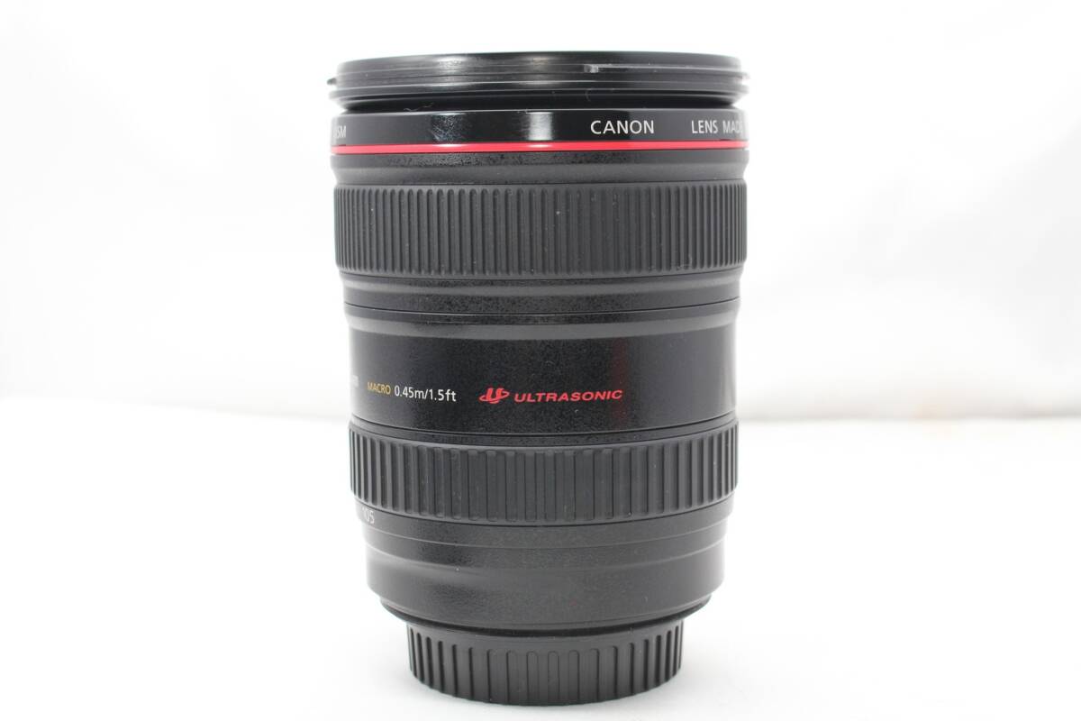 ★【美品 フルサイズ 初心者におすすめ】 Canon EF24-105mm F4 L IS USM ★ 手振れ補正 純正レンズフード付き Ｌレンズ