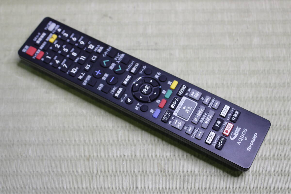 ☆70☆USED☆動(dòng)作品☆SHARP シャープ AQUOS BD ブルーレイレコーダー「BD-UT3200」 2017年制 リモコン付屬