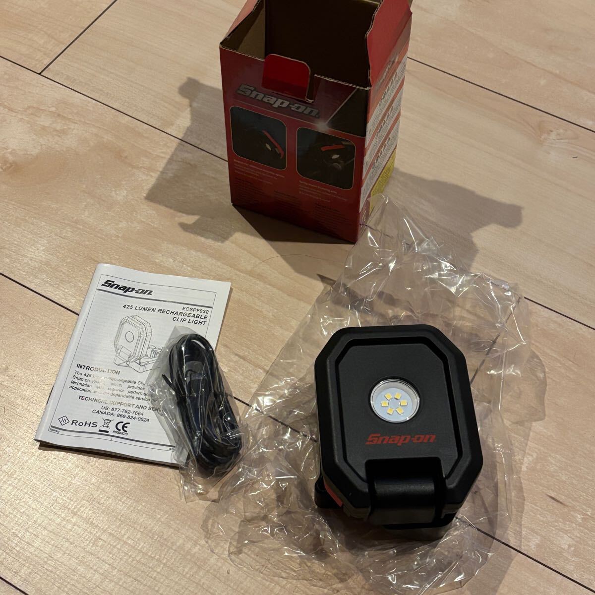 スナップオンクリップライトECSPF032 レッド