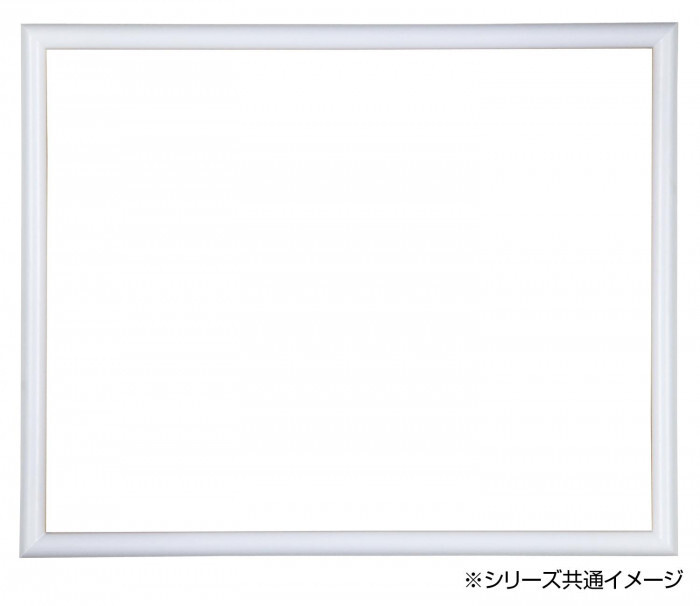 デッサン額　木製フレーム　正方　桜カマボコ　ホワイト　45角450×450　アクリル_画像3