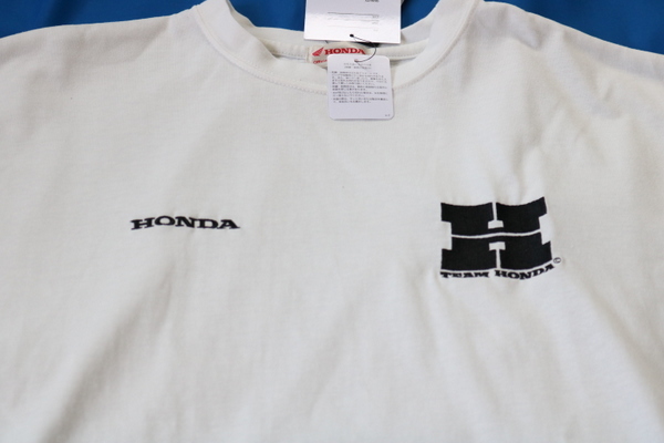 HONDA　白　Tシャツ　レディース　L　ホンダ　TEAM　HONDA　新品 未使用 