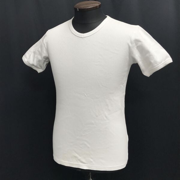 訳あり新古品★アヴィレックス/AVIREX U.S.A.★半袖Tシャツ【メンズS/白/white/無(wú)地/Vネック】かトソー/Tops/Shirts◆BH965