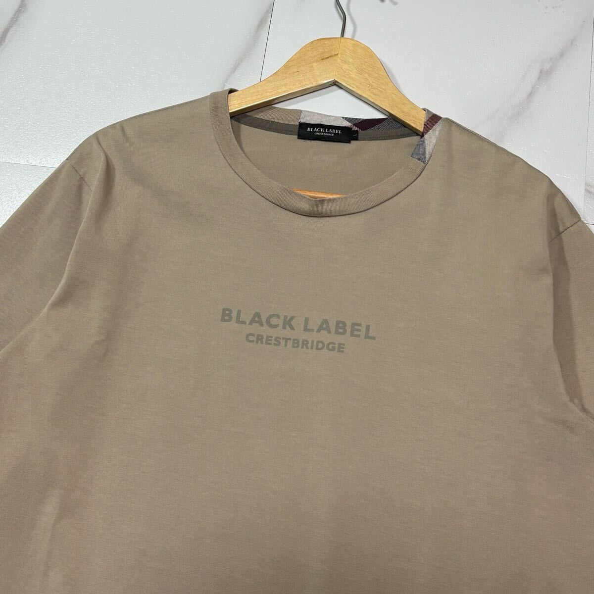 極美品 ブラックレーベルクレストブリッジ ロゴスウェット 長袖