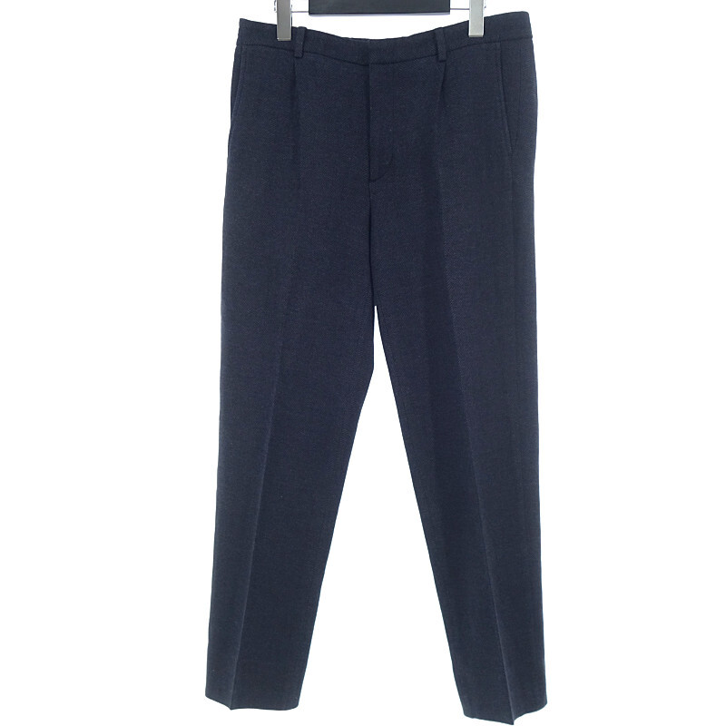 【特別価格】BROOKS BROTHERS EMMETEX　コットン ウール ヘリンボーン　スラックス パンツ ネイビー サイズ メンズ34/34