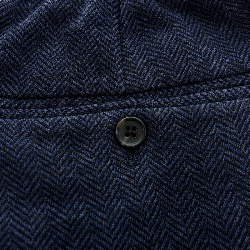 【特別価格】BROOKS BROTHERS EMMETEX　コットン ウール ヘリンボーン　スラックス パンツ ネイビー サイズ メンズ34/34