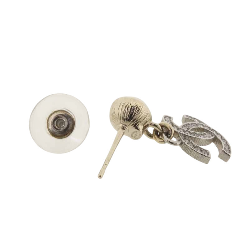 【特別価格】CHANEL B24K ココマーク ラインストーン パール ゴールド/シルバー ピアス シルバー/ゴールド サイズ ユニセックス表記なし