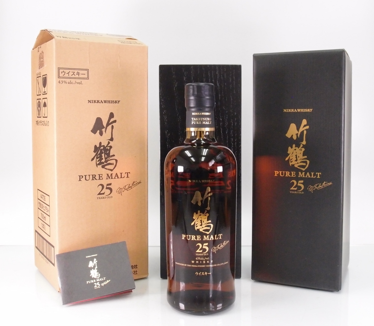 ★希少古酒！　ニッカウヰスキー　竹鶴25年ピュアモルト４３度　700ml【未開栓品・送料無料】-8