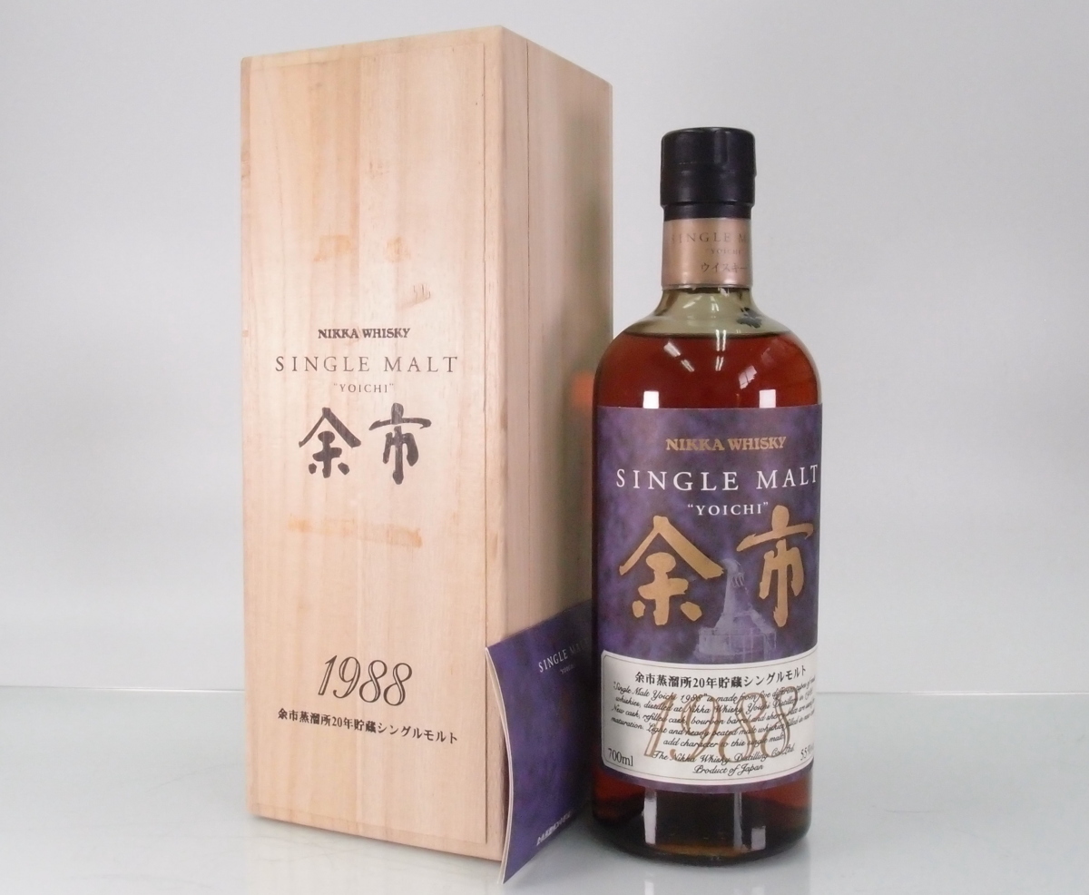 □希少古酒！ニッカシングルモルトウイスキー余市1988【余市蒸留所２０年貯蔵シングルモルト】700ml55%【未開栓品・送料無料】■