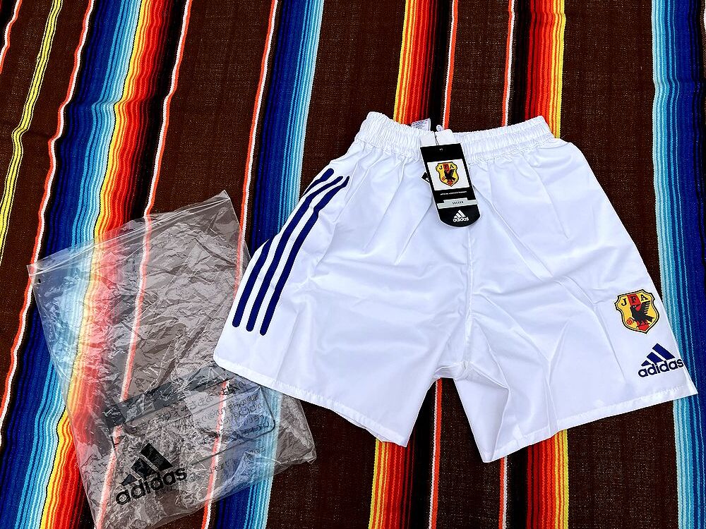 *01 год неиспользуемый товар Adidas футбол Япония представитель форма шорты короткий хлеб M размер * поиск 90s 00s Vintage 
