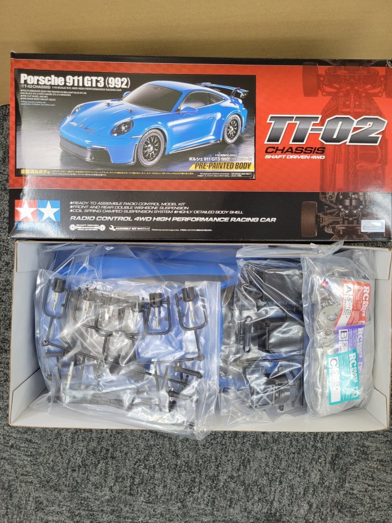 1/10RC ポルシェ 911 GT3 R (992) (TT-02シャーシ): RCモデル