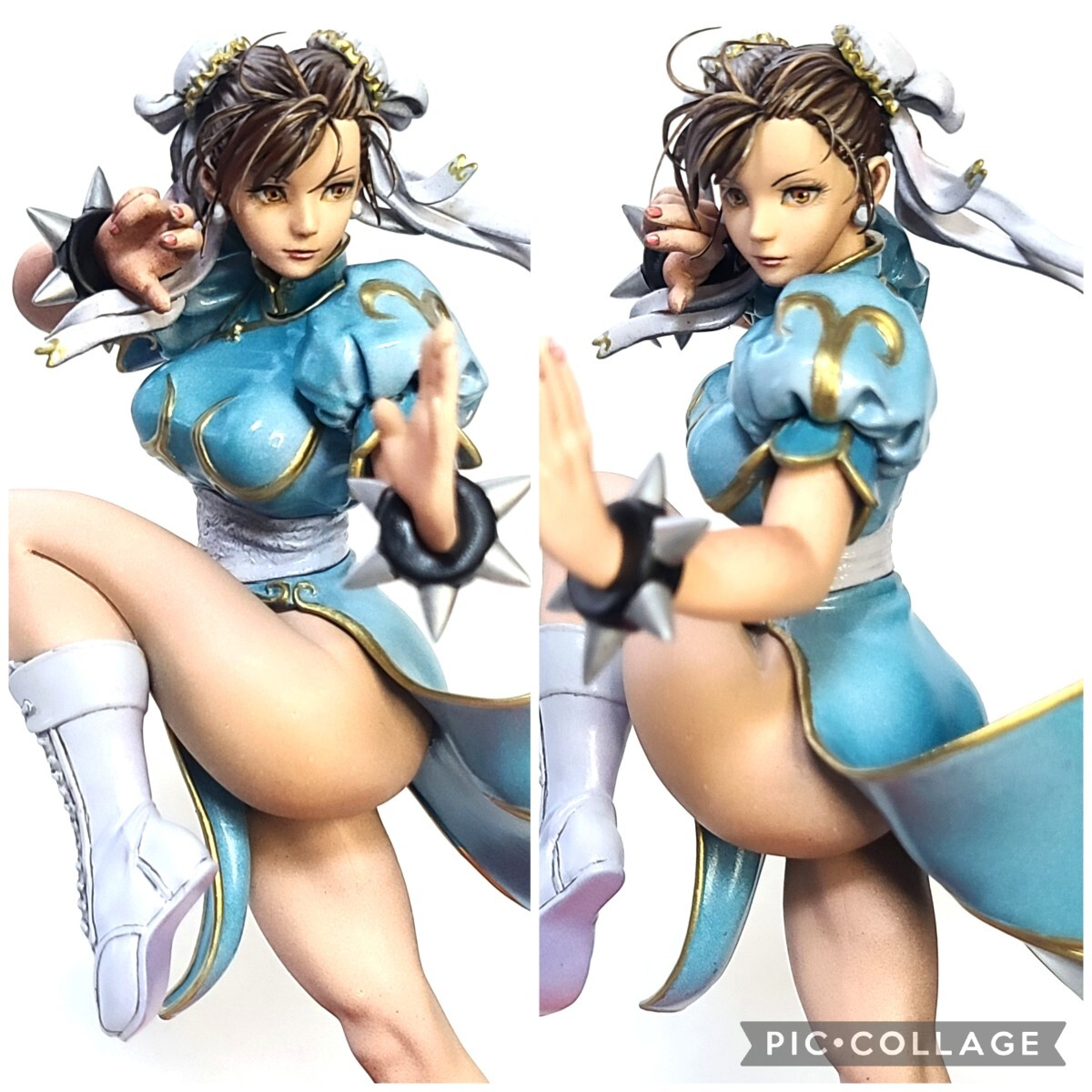 二次元 リペイント 春麗 チュンリー 顔の描き直し 頭髪追加 完成品 ストリートファイター pop up parade フィギュア 美少女 リアル ナミ