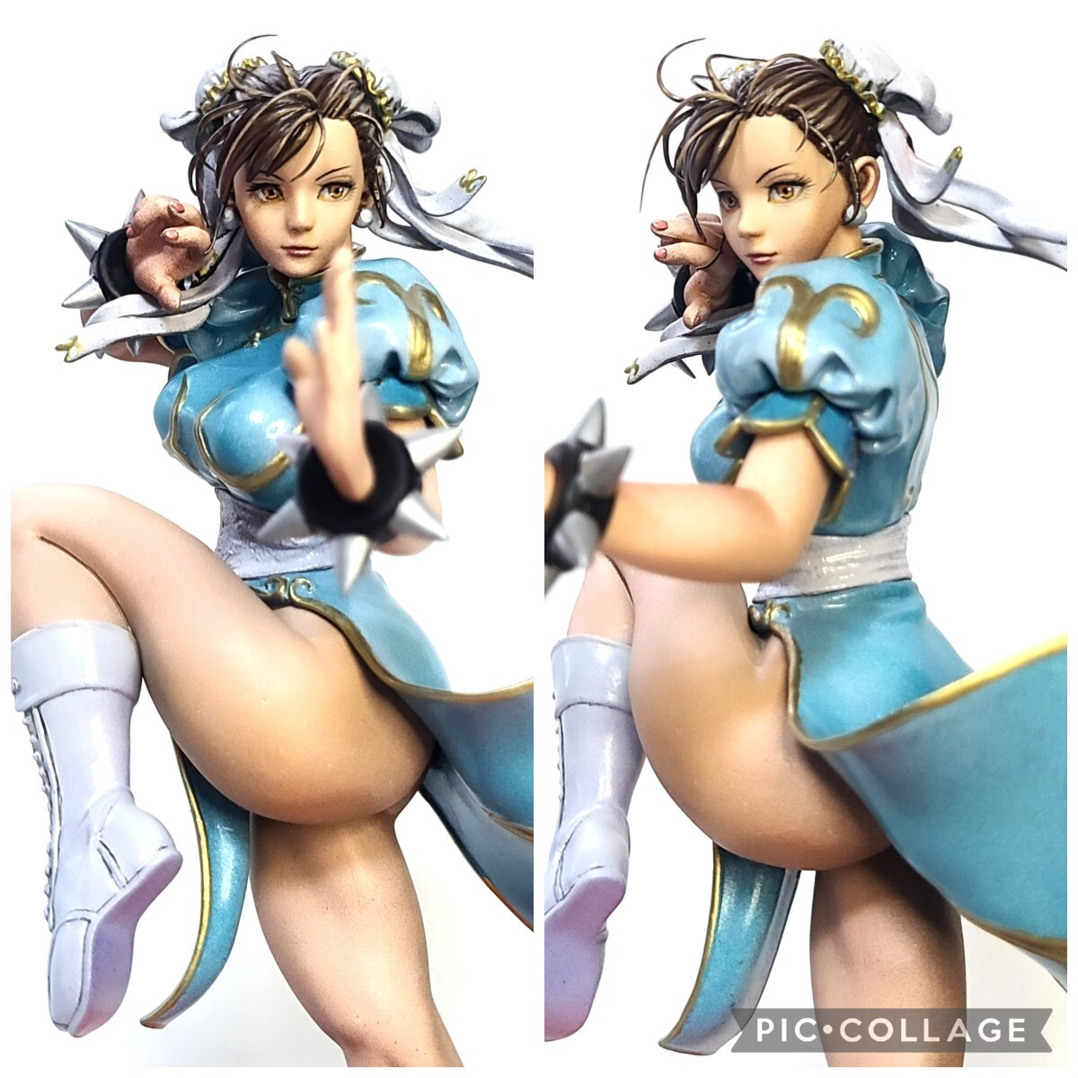 二次元 リペイント 春麗 チュンリー 顔の描き直し 頭髪追加 完成品 ストリートファイター pop up parade フィギュア 美少女 リアル ナミ