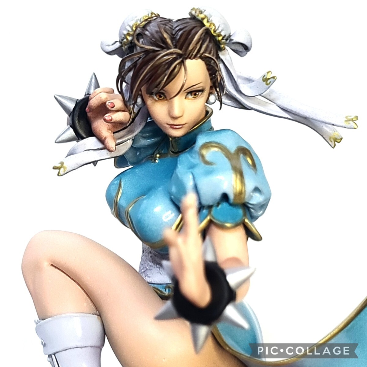 二次元 リペイント 春麗 チュンリー 顔の描き直し 頭髪追加 完成品 ストリートファイター pop up parade フィギュア 美少女 リアル ナミ