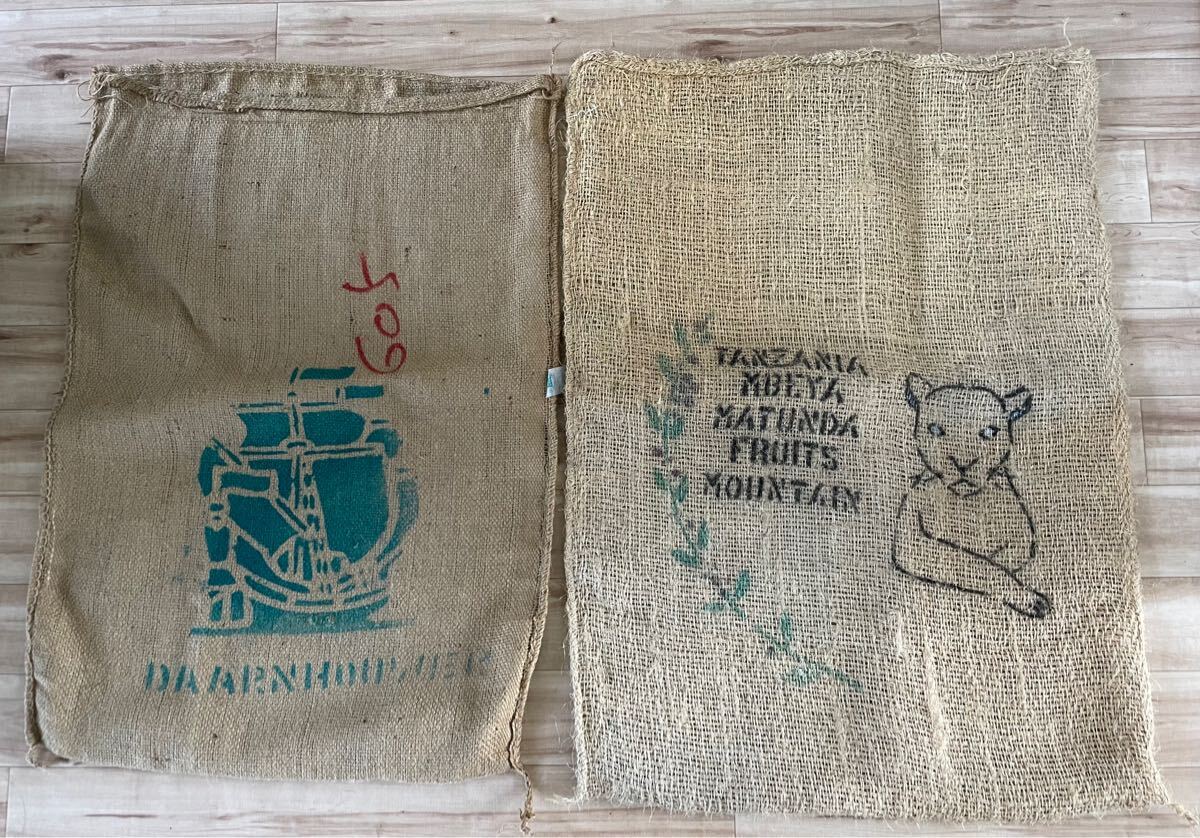 コーヒー豆　カカオ　麻袋　ジュート　バッグ　ドンゴロス_画像1