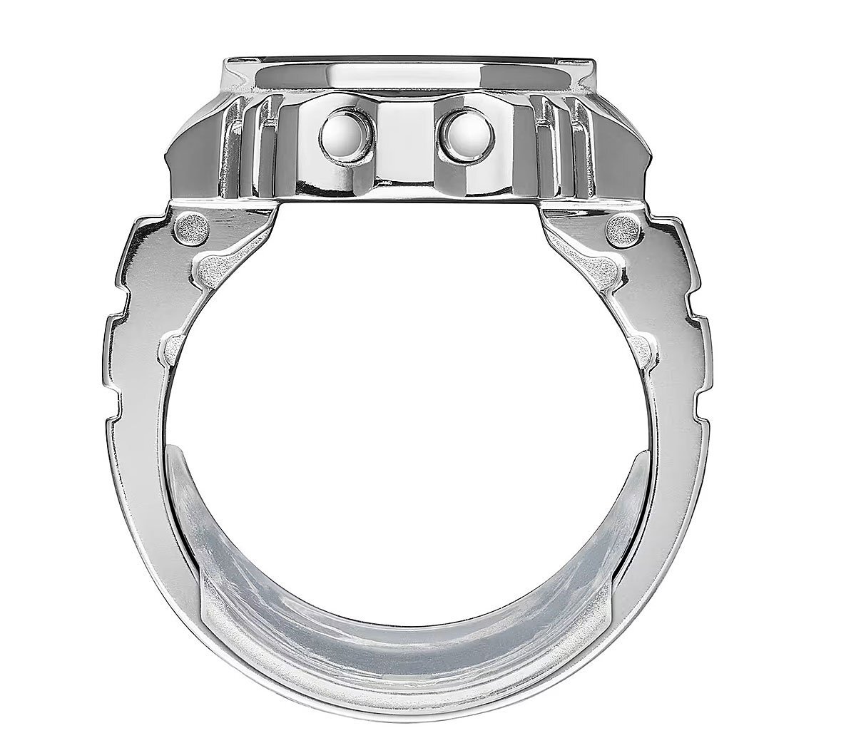 驚異の指輪時(shí)計(jì) カシオ50周年記念 限定抽選モデル超入手困難 奇跡お寶 超小型1/10ダウンサイジング リングウオッチ 全身フルメタル 新品1円