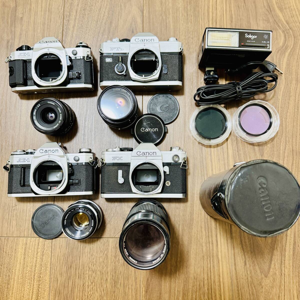 Canon キャノン AE-1 フィルム一眼レフカメラ レンズ付き
