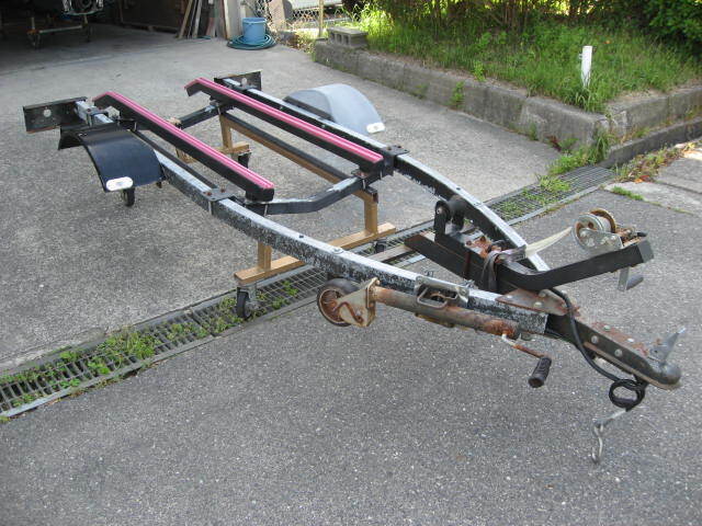 タイトジャパン 軽自動(dòng)車ボートトレーラー 返納証明書付フレーム 　引取り限定