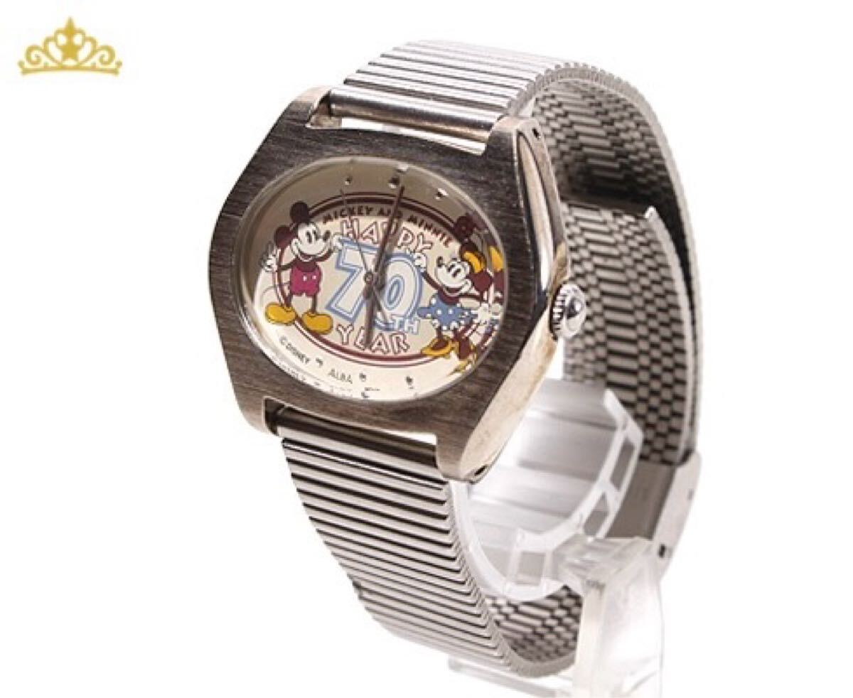 ミッキー&ミニー 70周年記念 モデル デザイン アルバウォッチ SEIKO ALBA × Disney 70周年記念 90s ヴィンテージ 腕時計