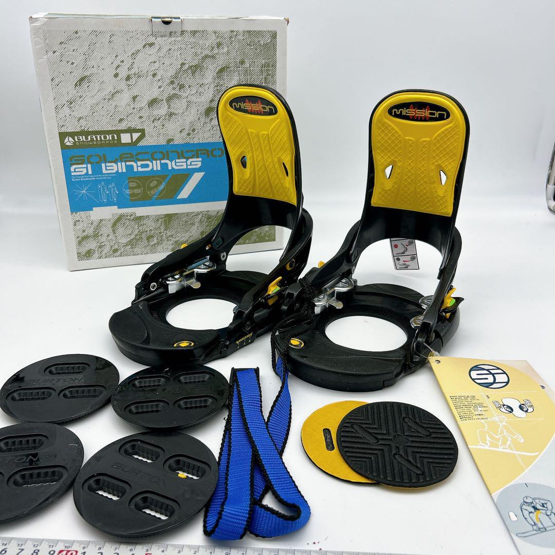 バートン mission スノーボード ビンディング Sサイズ 黒/黃色 未使用 保管品 
