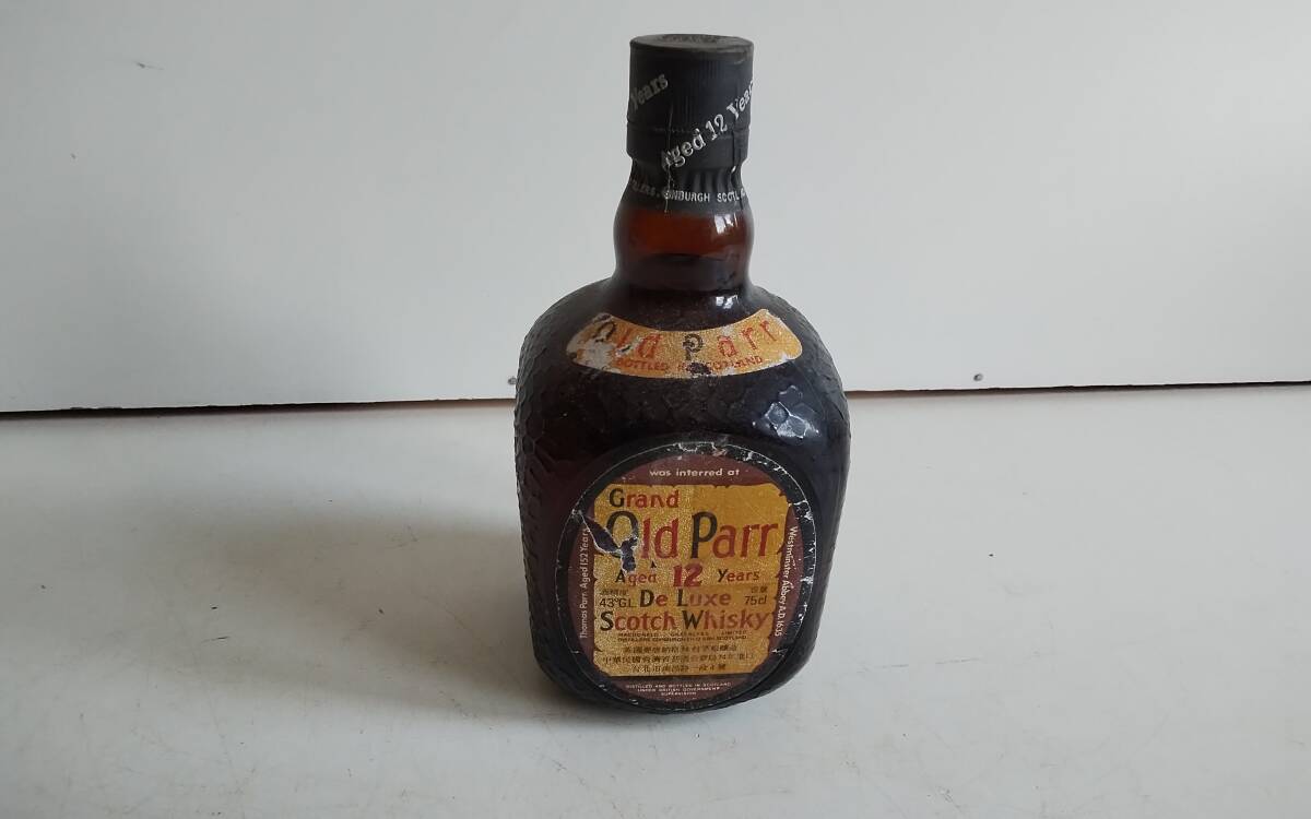 古酒。スコッチウイスキー。オールドパー12年。未開栓(スコッチ