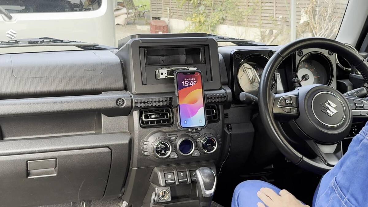 ジムニー専用スマホホルダー シエラ専用スマホホルダー ノマド専用スマホホルダー ガッチリ君センター用 JB64W JB74W JC74W 2025年4月型