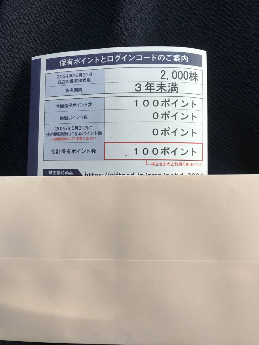 ポーラ株主優(yōu)待100Ｐ