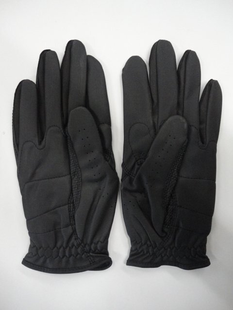 ■ゼクシオ 高機能 全天候 ゴルフ メンズ 両手グローブ【BK/25cm】《掌?甲：合成皮革》GGG-X020?X020R