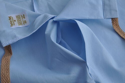 ２本セット売り　アメリカ軍放出実物新品　パジャマボトム　サックスサイズM Fashion Seal